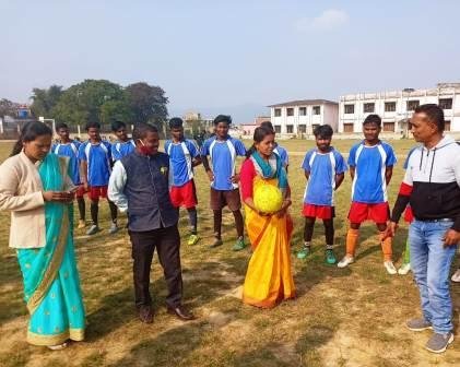 Chief Minister invitational football match competition organized by the district administration 1