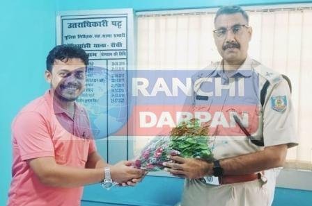 ओरमांझी थाना में नए थाना प्रभारी आलोक कुमार सिंह ने किया पदभार ग्रहण 1 New station in charge Alok Kumar Singh took charge at Ormanjhi police station