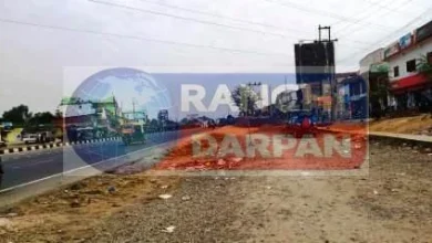 NHI left Ormanjhi Block Shastri Chowk Bazaar area as a junkyard 1