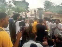 Students gathered near JSSC office over irregularities in CGL exam, prohibitory orders imposed