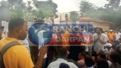 Students gathered near JSSC office over irregularities in CGL exam, prohibitory orders imposed