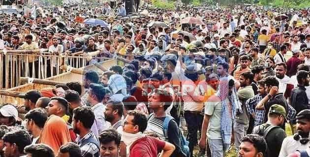 रांची JSSC मुख्यालय के सामने हंगामा, CGL परीक्षा रद्द करने को लेकर अड़े अभ्यर्थी