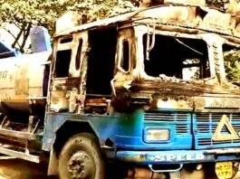 Criminals created mayhem in Ormanjhi, fired at Shriram construction site, burnt tanker