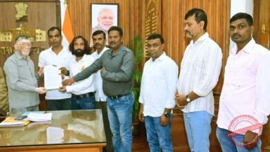 Devendra Nath Mahato submitted a memorandum to His Excellency regarding illegal mining by Adani