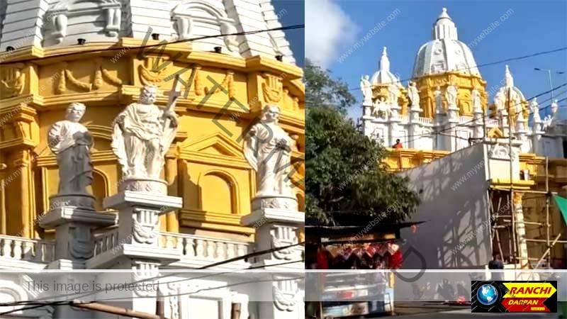 दुर्गा पूजा पंडाल को चर्च का रूप सद्भाव की मिसाल या धार्मिक भावनाओं का मजाक?