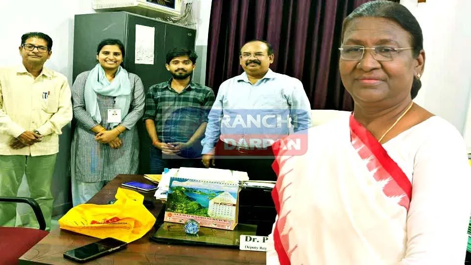 राष्ट्रपति पुरस्कार से सम्मानित होंगे रांची विश्वविद्यालय के दिवाकर और दीक्षा 1 Two NSS volunteers of Ranchi University will be honored with the Presidents Award