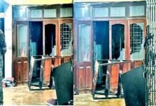 Vandalism in Pandra OP police station attack on police OP in charge serious