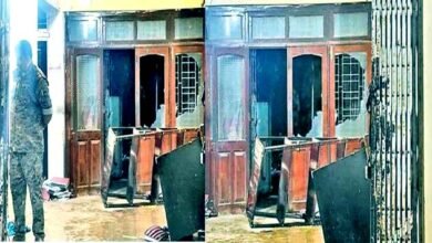 Vandalism in Pandra OP police station attack on police OP in charge serious