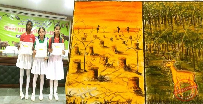 भगवान बिरसा जैविक उद्यानः ए-वन पब्लिक स्कूल की छात्राओं ने फिर दिखाया कमाल 1 Bhagwan Birsa Biological Park A One Public School students once again showcased their talent 1