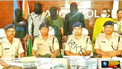 Ranchi Police makes a major disclosure Weapons coming from Pakistan via drone 5 arrested including the wife of a notorious gangster