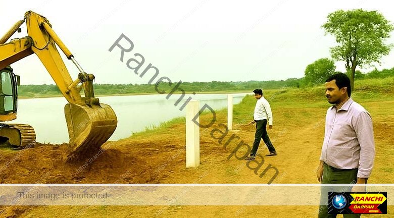 Demarcation of Kanke Dam creates panic among land mafia and encroachers 1