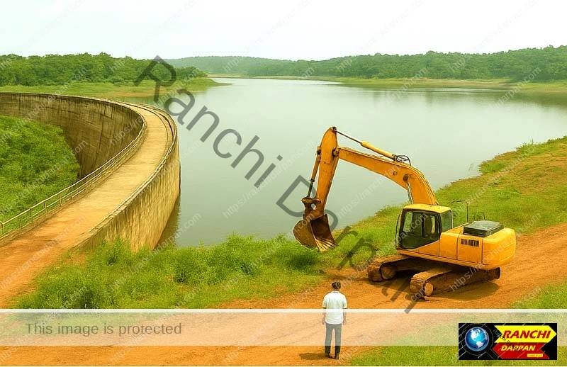 Demarcation of Kanke Dam creates panic among land mafia and encroachers 2