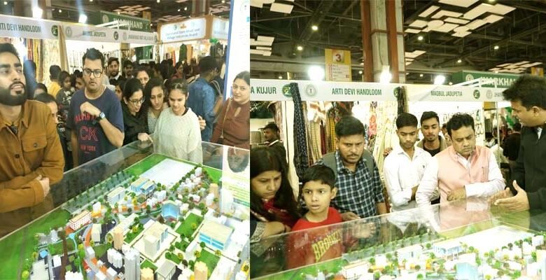 The demo of Ranchi Smart City Model stole the show at the Jharkhand Pavilion