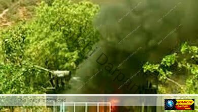 A fire broke out in a 33 KV cable near the Pundag IIM bridge disrupting the power supply