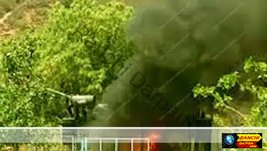 पुंदाग IIM ब्रिज के पास 33 केवी केबल में लगी आग, पावर सप्लाई ठप 11 A fire broke out in a 33 KV cable near the Pundag IIM bridge disrupting the power supply