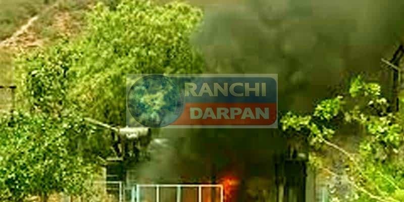 A fire broke out in a 33 KV cable near the Pundag IIM bridge, disrupting the power supply.