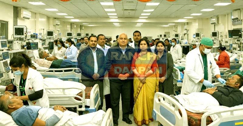 रांची रिम्स में कैंसर विंग में 70 बेड क्षमता वाली सेंट्रल इमरजेंसी स्पेशल वार्ड शुरु