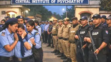 केंद्रीय मनः चिकित्सा संस्थान (सीआइपी) में शुक्रवार की रात से 156 निजी सुरक्षाकर्मियों को हटाने की कार्रवाई