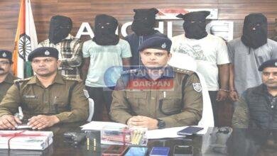 बीआईटी मेसरा फायरिंग मामले में पांचा के अमन-विशाल समेत राहुल गैंग के 5 गुर्गे गिरफ्तार 3 bit mesra showroom firing 5 arrested