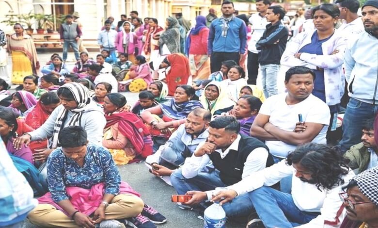 cpi kanke safaiworker birsa kacchap morcha muamja naukri