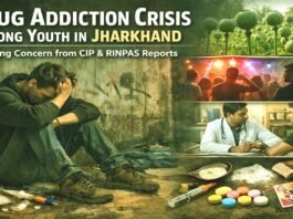 Drug addiction report Jharkhand Mental health and drugs India