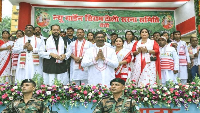 प्रकृति, परंपरा और राजनीति का संगमः सरहुल पूजा में CM हेमन्त सोरेन का संदेश Sarhul festival celebrations in Ranchi