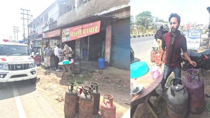 ओरमांझी में अवैध गैस सिलेंडर कालाबाजारी पर बड़ी कार्रवाई, बिरयानी दुकान-घर से 10 सिलेंडर बरामद Major Crackdown on Illegal LPG Black Marketing in Ranchi’s Ormanjhi