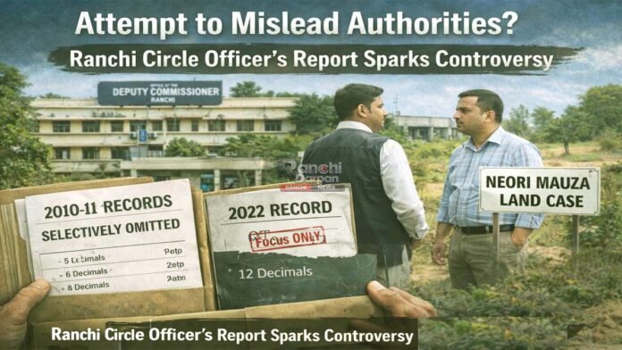 Land record manipulation Ranchi Revenue report controversy